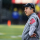 Head coach Mike Leach of the Washington State Cougars looks up at the video screen during the third quarter of the game against the Oregon Ducks at Autzen Stadium on Oct. 10, 2015, in Eugene, Ore.